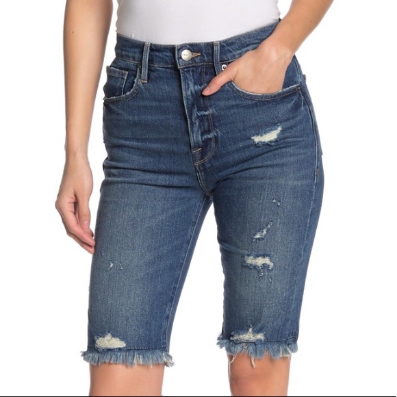 frame denim bermuda shorts